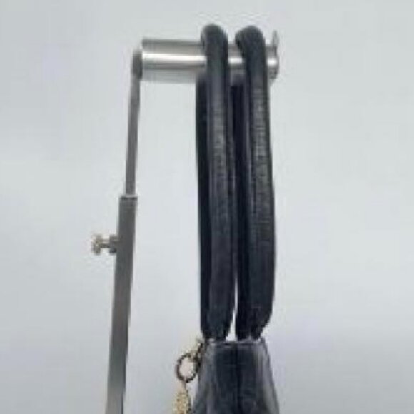 Authentic CHANEL CC Caviar Leather Medallion Tote Shoulder Bag Quilted Black - Picture 14 of 16